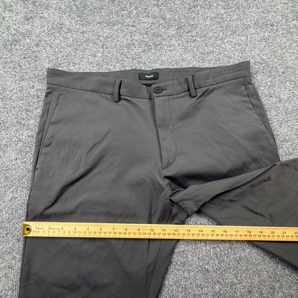 Theory Mens Zaine SW Neoteric Slim Fit Chino Pants Charcoal Grey 36 F0877210 - Picture 5 of 12